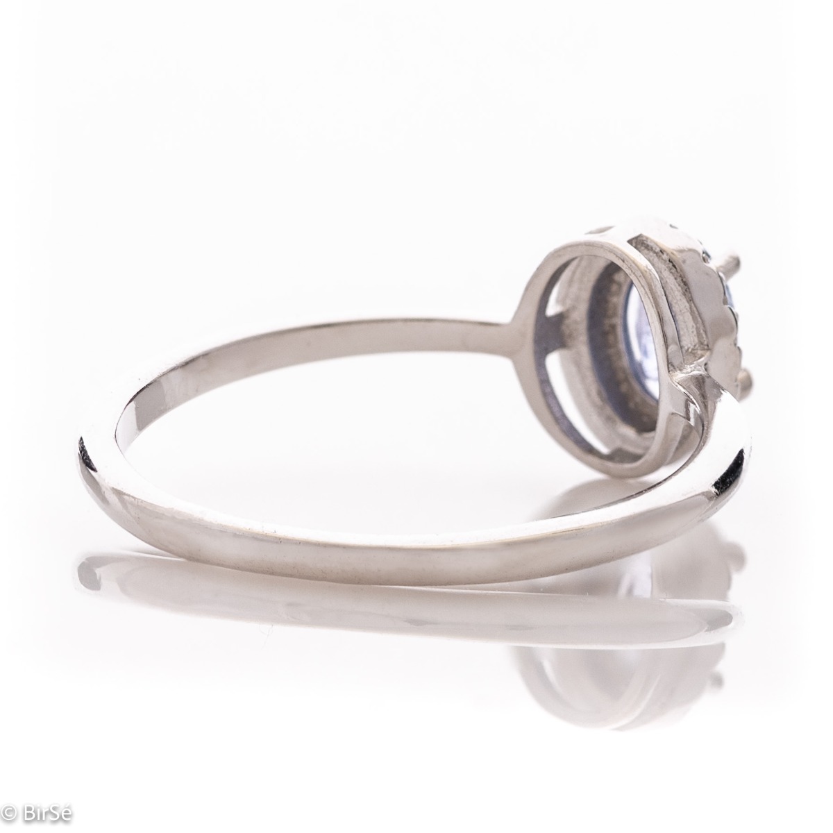 Сребърен пръстен - Естествен Танзанит 0,48 ct.